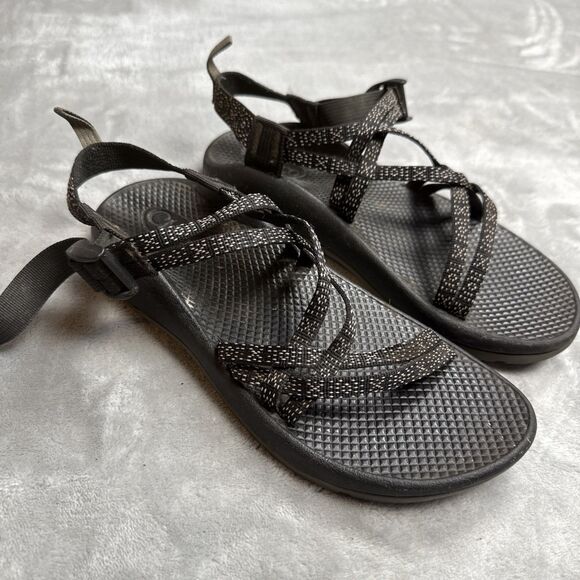 Chaco Women’s Size 8 Black Webbing Strappy Sandals – Adjustable Outdoor Hiking - Picture 1 of 7